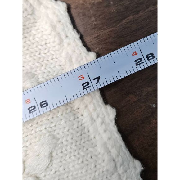 Gina Peter's Vintage 80's Knit Floral Sweater Vest Off White Size Large - Picture 8 of 8